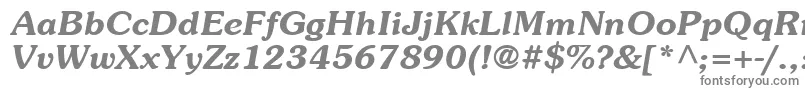 ItcSouvenirLtDemiItalic Font – Gray Fonts on White Background
