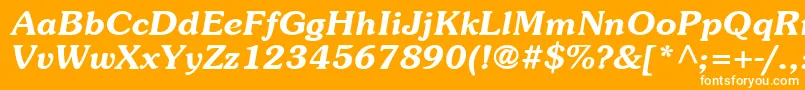 fuente ItcSouvenirLtDemiItalic – Fuentes Blancas Sobre Fondo Naranja
