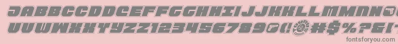 Tauroacadital11 Font – Gray Fonts on Pink Background