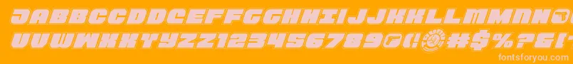 Tauroacadital11 Font – Pink Fonts on Orange Background