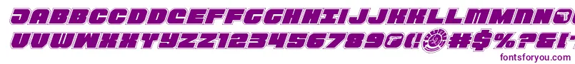 Tauroacadital11 Font – Purple Fonts on White Background