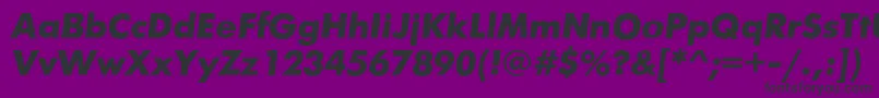 FuturafuturiscBolditalic-Schriftart – Schwarze Schriften auf violettem Hintergrund