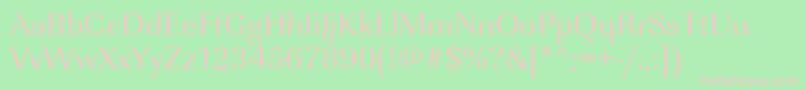 Urwimperialt Font – Pink Fonts on Green Background