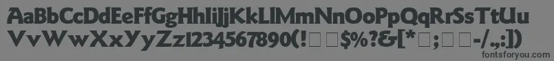GoudyBlack Font – Black Fonts on Gray Background