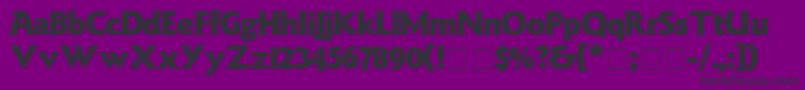 GoudyBlack Font – Black Fonts on Purple Background