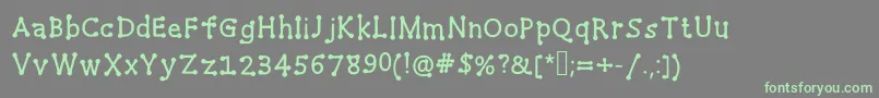 Fagr-fontti – vihreät fontit harmaalla taustalla