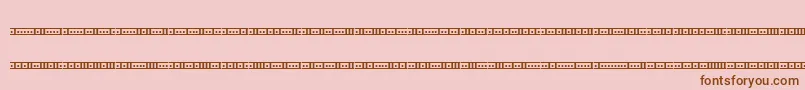 Bin01st Font – Brown Fonts on Pink Background