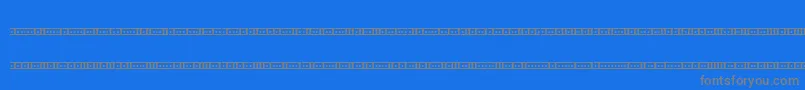Bin01st-Schriftart – Graue Schriften auf blauem Hintergrund