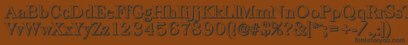 Подробнее о шрифте BaskervilleshadowMediumRegular Шрифт BaskervilleshadowMediumRegular – чёрные шрифты на коричневом фоне