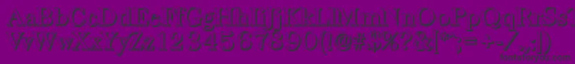 BaskervilleshadowMediumRegular Font – Black Fonts on Purple Background