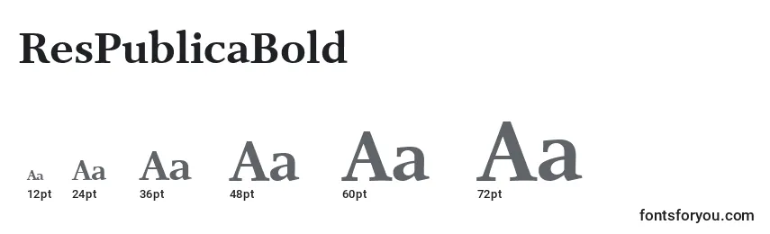 ResPublicaBold Font Sizes