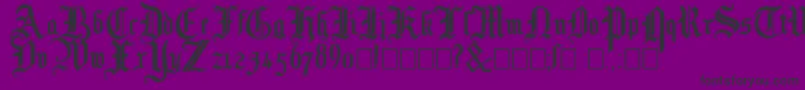 Mottisfontno3 Font – Black Fonts on Purple Background