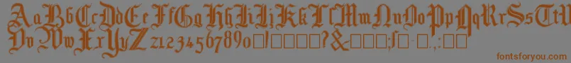 Mottisfontno3 Font – Brown Fonts on Gray Background