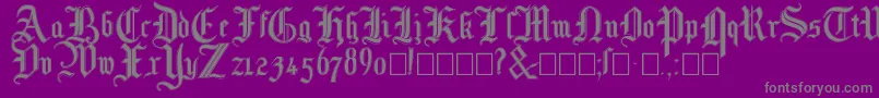 Mottisfontno3 Font – Gray Fonts on Purple Background
