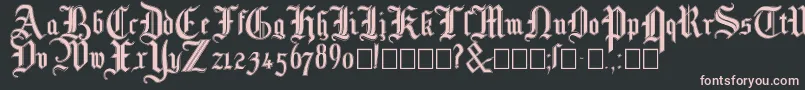 Mottisfontno3 Font – Pink Fonts on Black Background