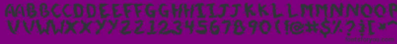 DoggieDoodie Font – Black Fonts on Purple Background