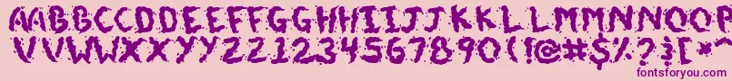 DoggieDoodie Font – Purple Fonts on Pink Background