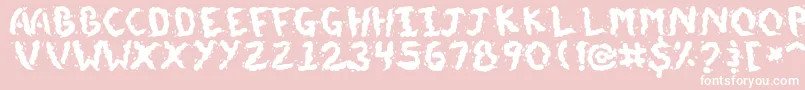 DoggieDoodie Font – White Fonts on Pink Background