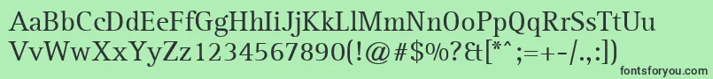 Agfarotisserif Font – Black Fonts on Green Background