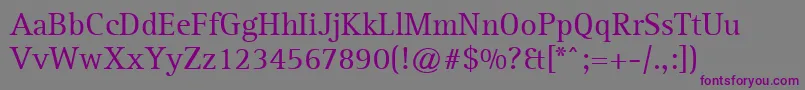 Agfarotisserif Font – Purple Fonts on Gray Background