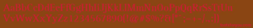 Agfarotisserif Font – Red Fonts on Brown Background