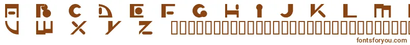 Шрифт Zippy – коричневые шрифты на белом фоне