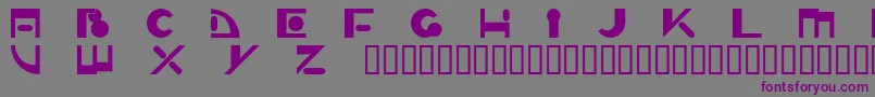 Zippy-Schriftart – Violette Schriften auf grauem Hintergrund