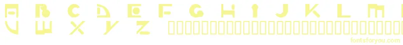 Шрифт Zippy – жёлтые шрифты