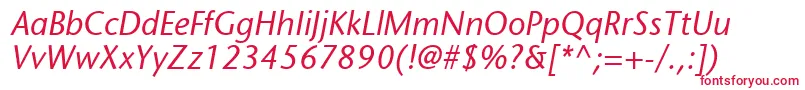 MesouranSansSsiItalic Font – Red Fonts