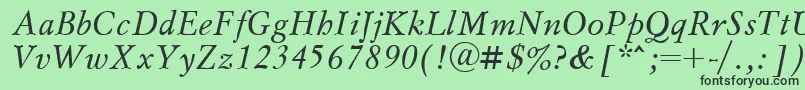 Msl56C Font – Black Fonts on Green Background