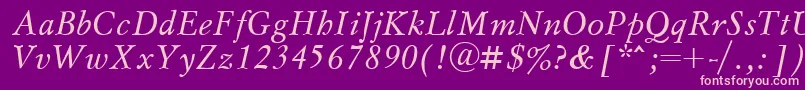Msl56C Font – Pink Fonts on Purple Background