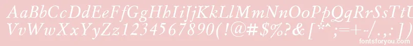 Msl56C Font – White Fonts on Pink Background