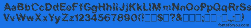 Vanishintheheat Font – Black Fonts on Blue Background