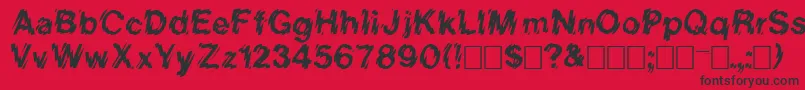 Vanishintheheat Font – Black Fonts on Red Background