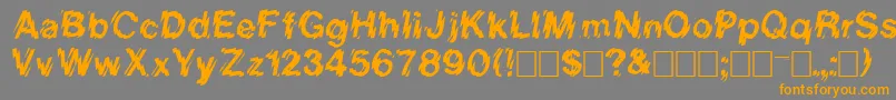 Vanishintheheat Font – Orange Fonts on Gray Background