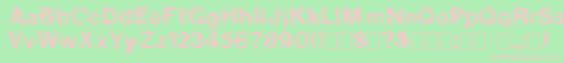 Vanishintheheat Font – Pink Fonts on Green Background