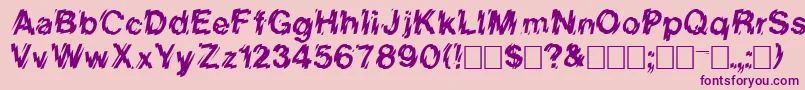 Vanishintheheat Font – Purple Fonts on Pink Background