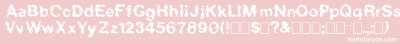 Vanishintheheat Font – White Fonts on Pink Background