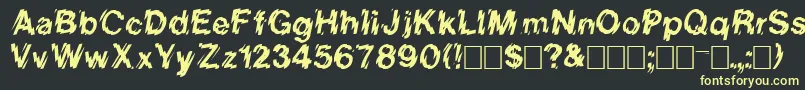 Vanishintheheat Font – Yellow Fonts on Black Background