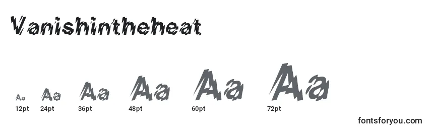 Vanishintheheat Font Sizes