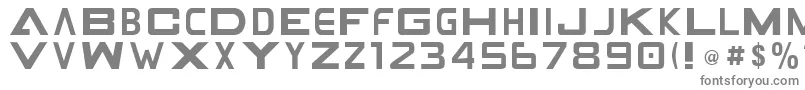 Gamecube-fontti – harmaat kirjasimet valkoisella taustalla