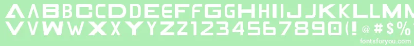 Gamecube Font – White Fonts on Green Background