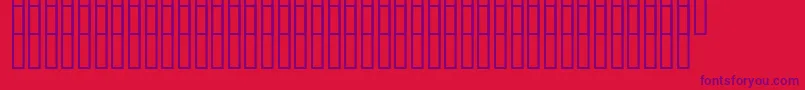 Uzrelief-Schriftart – Violette Schriften auf rotem Hintergrund