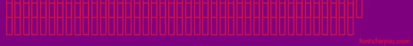 Fonte Uzrelief – fontes vermelhas em um fundo violeta