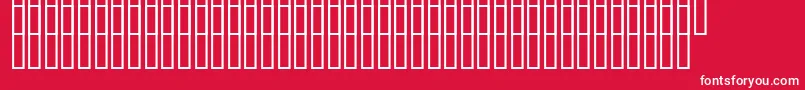 Czcionka Uzrelief – białe czcionki na czerwonym tle