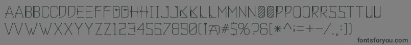 Khemala-Schriftart – Schwarze Schriften auf grauem Hintergrund