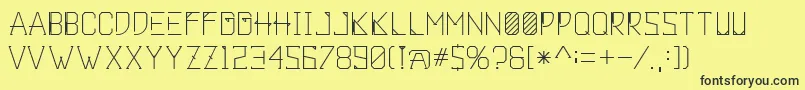 Khemala Font – Black Fonts on Yellow Background