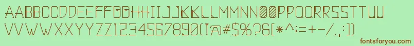 Khemala Font – Brown Fonts on Green Background