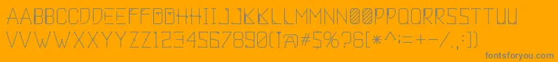 Khemala Font – Gray Fonts on Orange Background