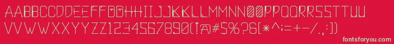 Khemala Font – Green Fonts on Red Background